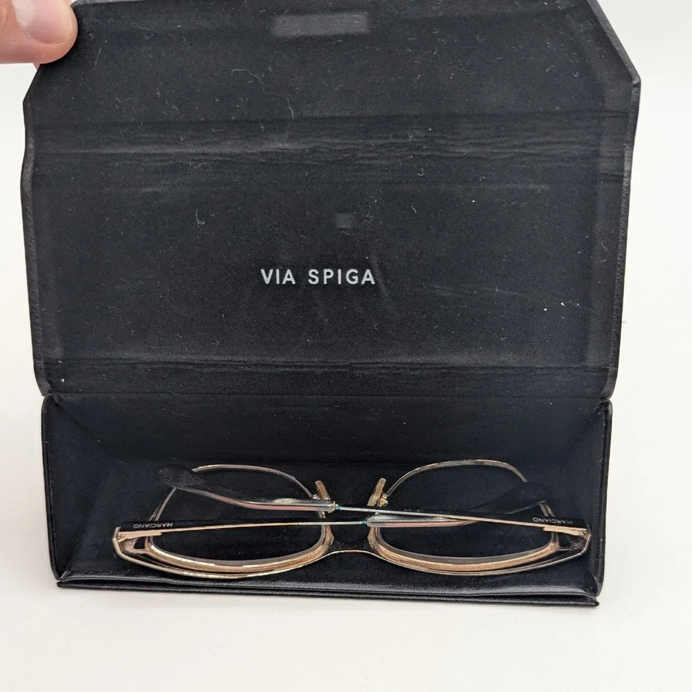 Marciano Guess GM0310-3 002 Black Gold Cat Eye Eyeglasses Frames with Case